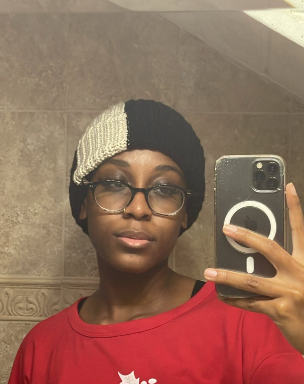 Skunk Stripe Beanie